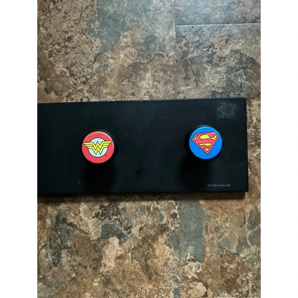 Open Road Brands Justice League DC Comics Coat Rack Book Bag Hanger Hooks